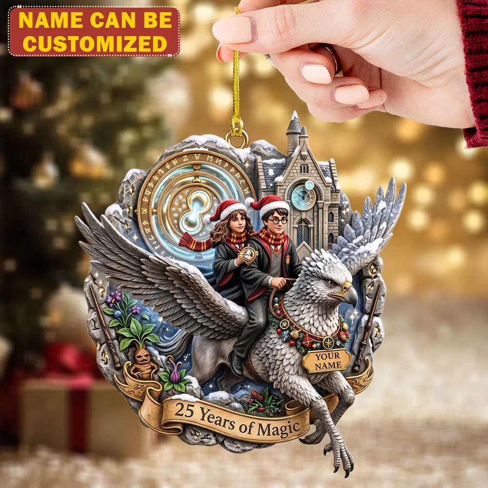 Personalized Harry Potter 25th Anniversary Custom Shape 2-side Printed Acrylic Ornament – TMTHU9730