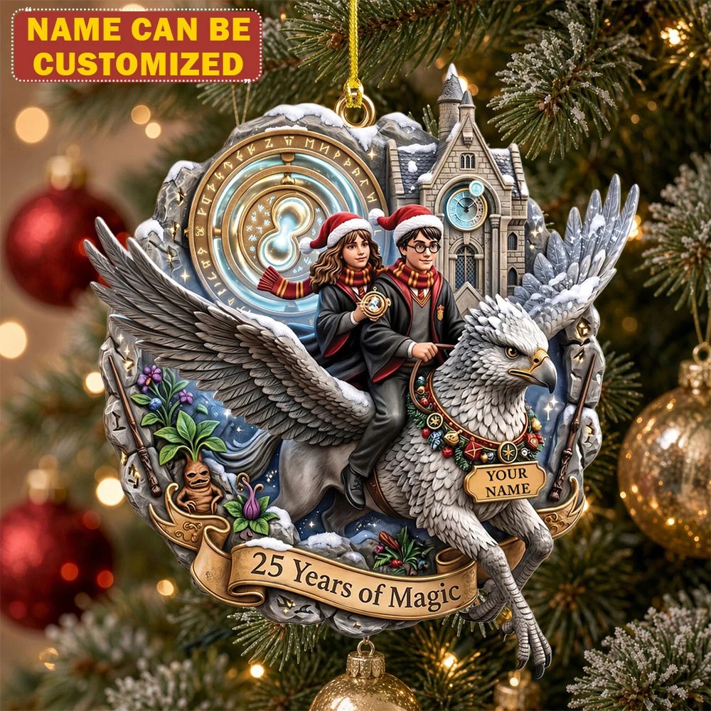Personalized Harry Potter 25th Anniversary Custom Shape 2-side Printed Acrylic Ornament – TMTHU9730