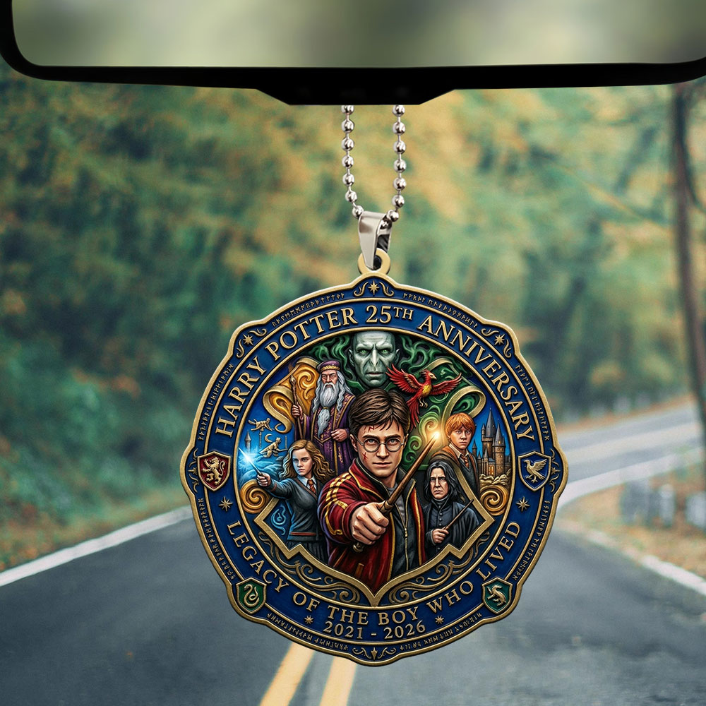 Harry Potter 25th Anniversary 2026 Custom shape 2-sided Acrylic Car Ornament – TMTHU5353