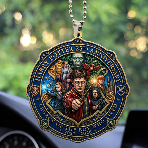 Harry Potter 25th Anniversary 2026 Custom shape 2-sided Acrylic Car Ornament – TMTHU5353
