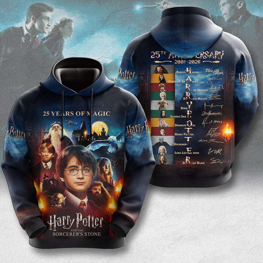 Harry Potter 25th Anniversary 2026 3D Apparel – TMTHU7221