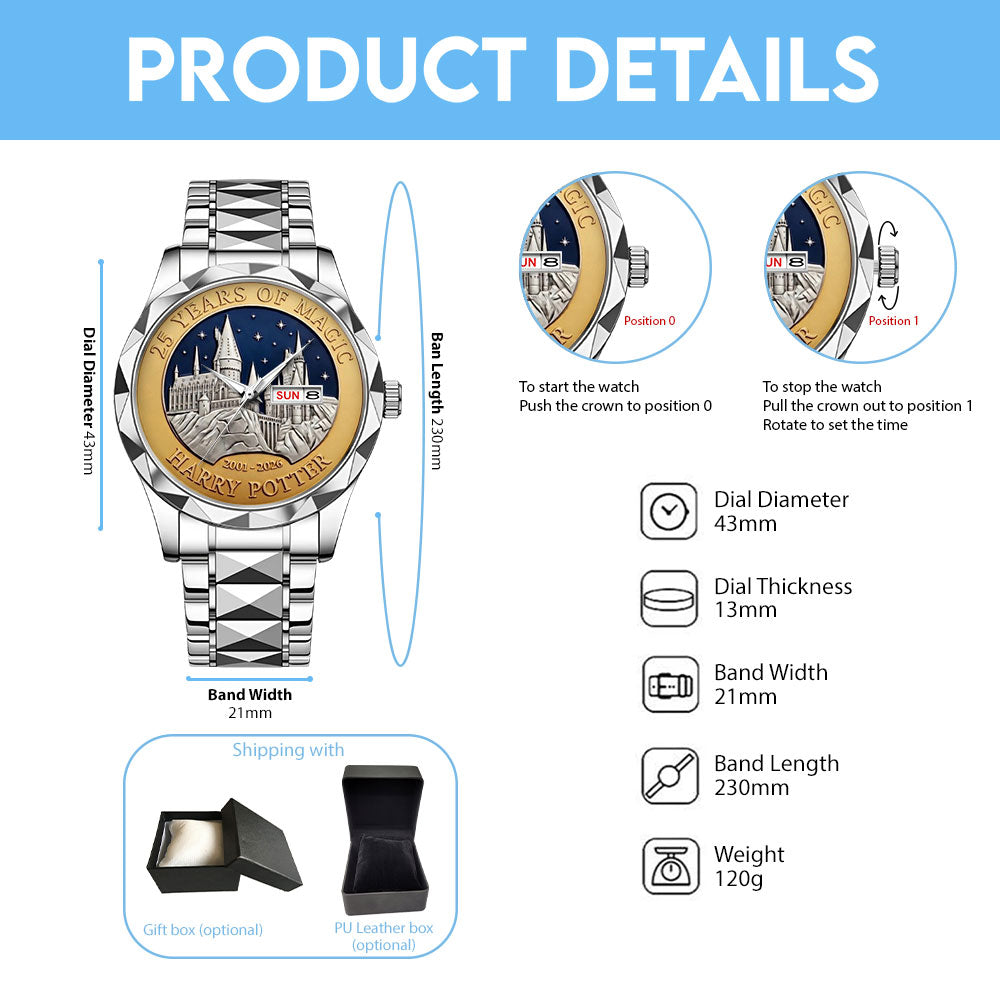 Harry Potter 25th Anniversary 2026 Alloy Luxury Quartz Watch – TMTHU4860
