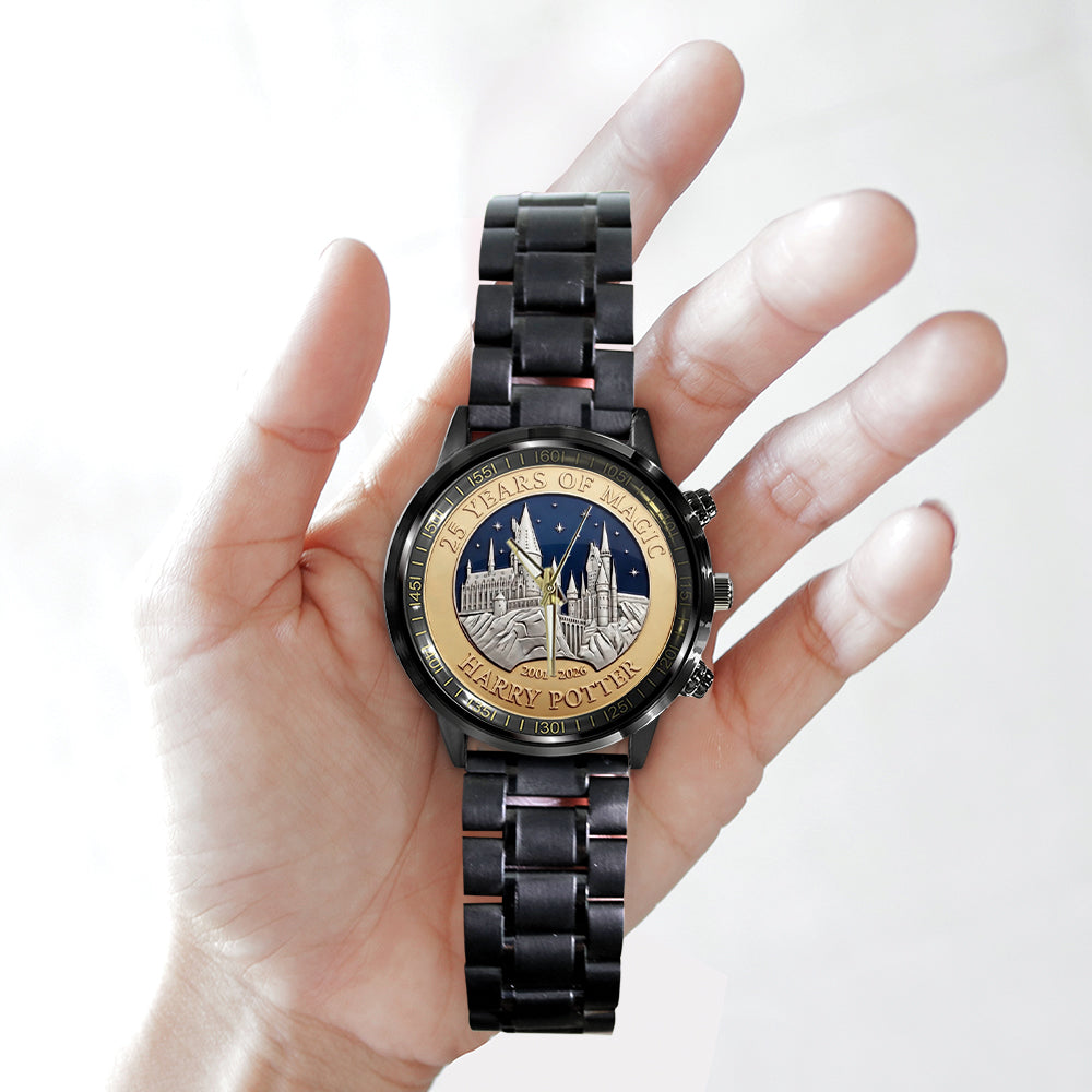 Harry Potter 25th Anniversary 2026 Black Stainless Steel Watch – TMTHU4861
