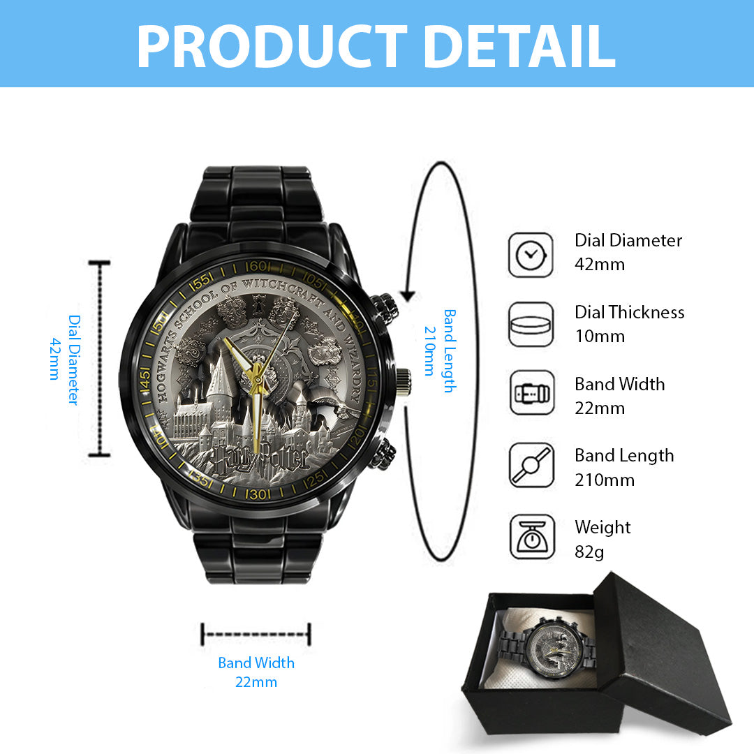Harry Potter 25th Anniversary 2026 Black Stainless Steel Watch – TANTN19492