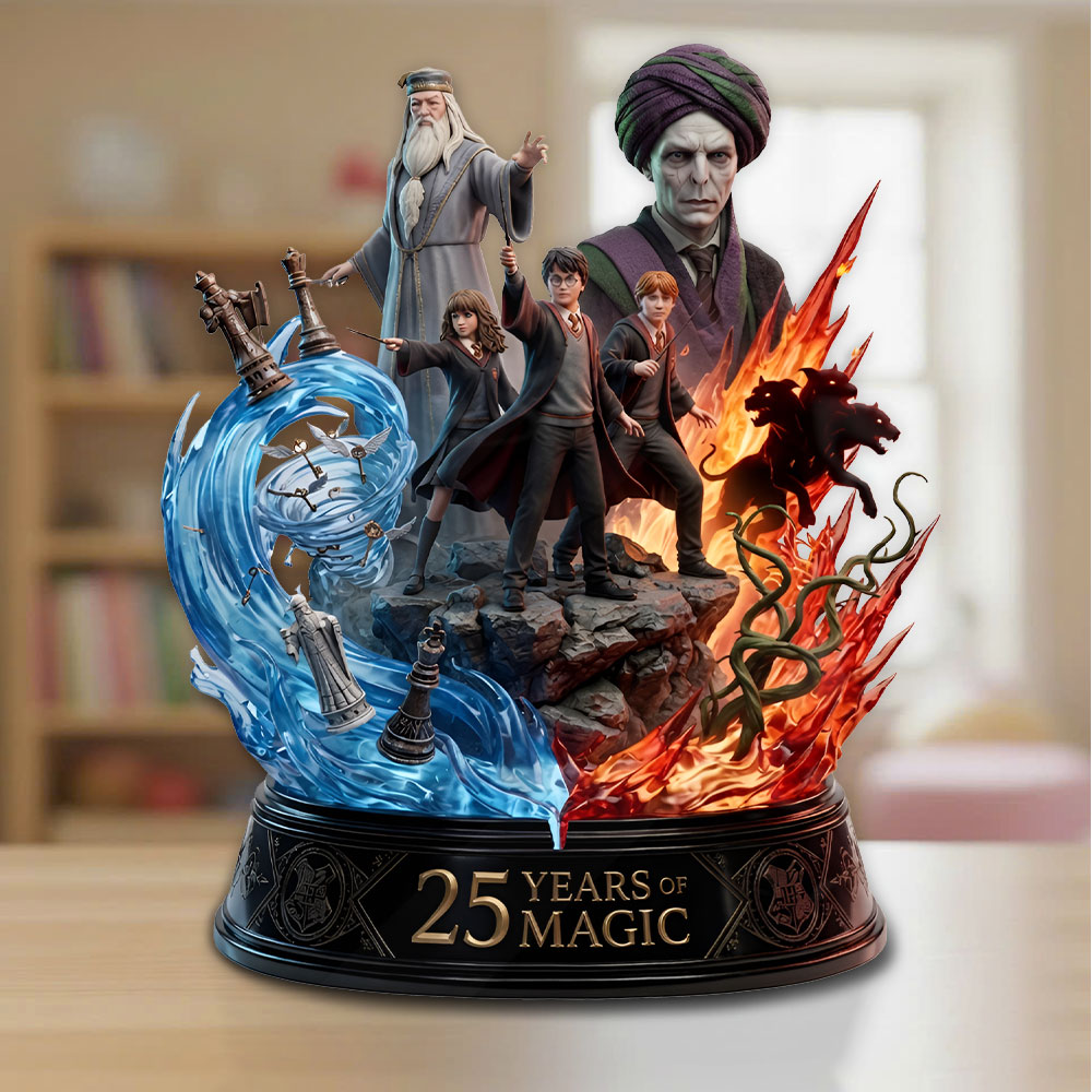 Harry Potter 25th Anniversary 2026 Custom Shape Acrylic Plaque – TMTHU5495