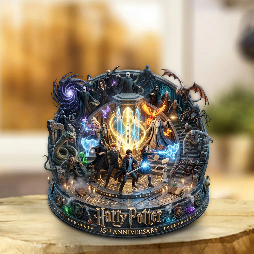 Harry Potter 25th Anniversary 2026 Custom Shape Acrylic Plaque – TMTHU6006