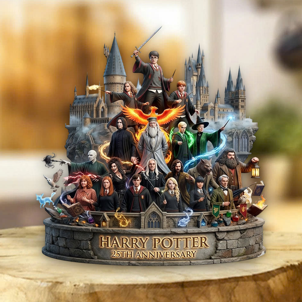 Harry Potter 25th Anniversary 2026 Custom Shape Acrylic Plaque – TMTHU6133
