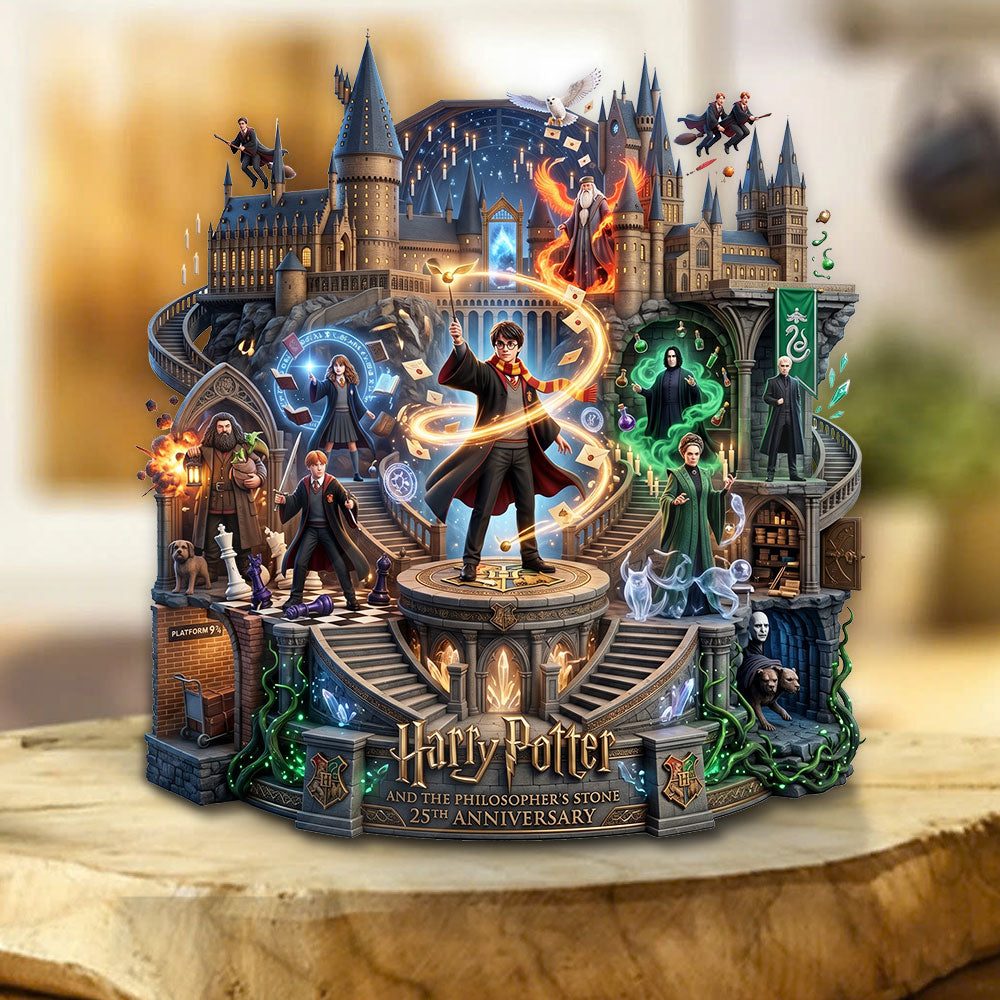 Harry Potter 25th Anniversary 2026 Custom Shape Acrylic Plaque – TMTHU6464
