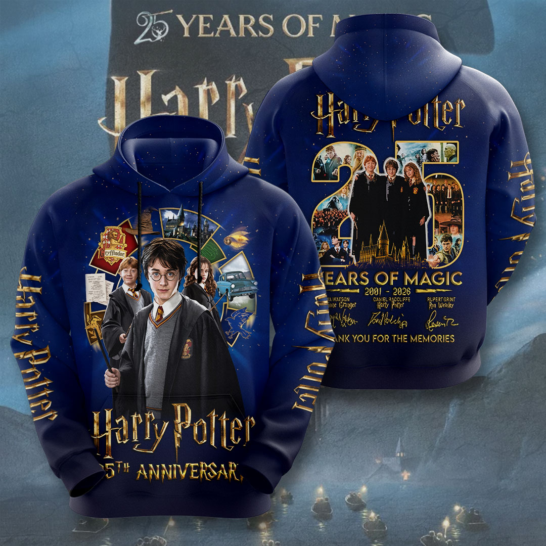 Harry Potter 25th Anniversary 3D Apparel – TMTHU8555