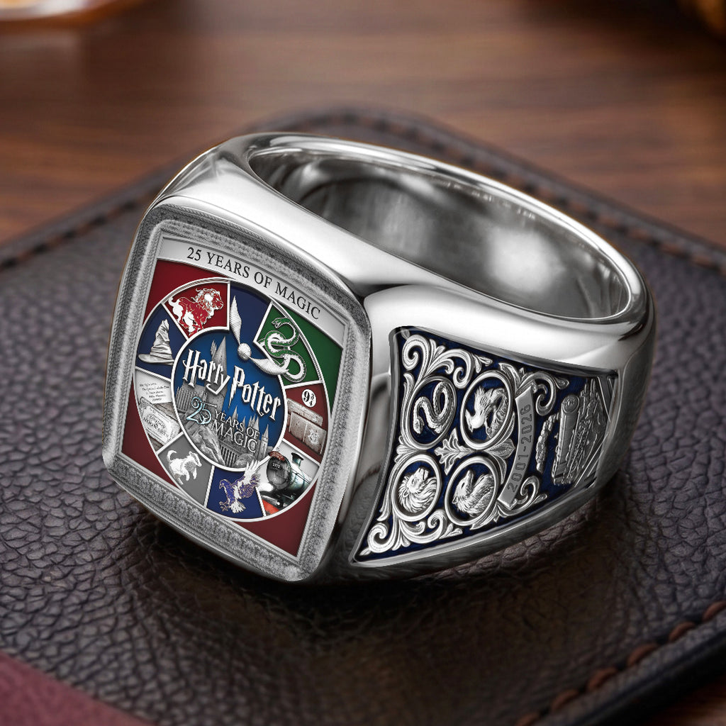 Harry Potter 25th Anniversary 3D Engraved Ring – TMTHU8565