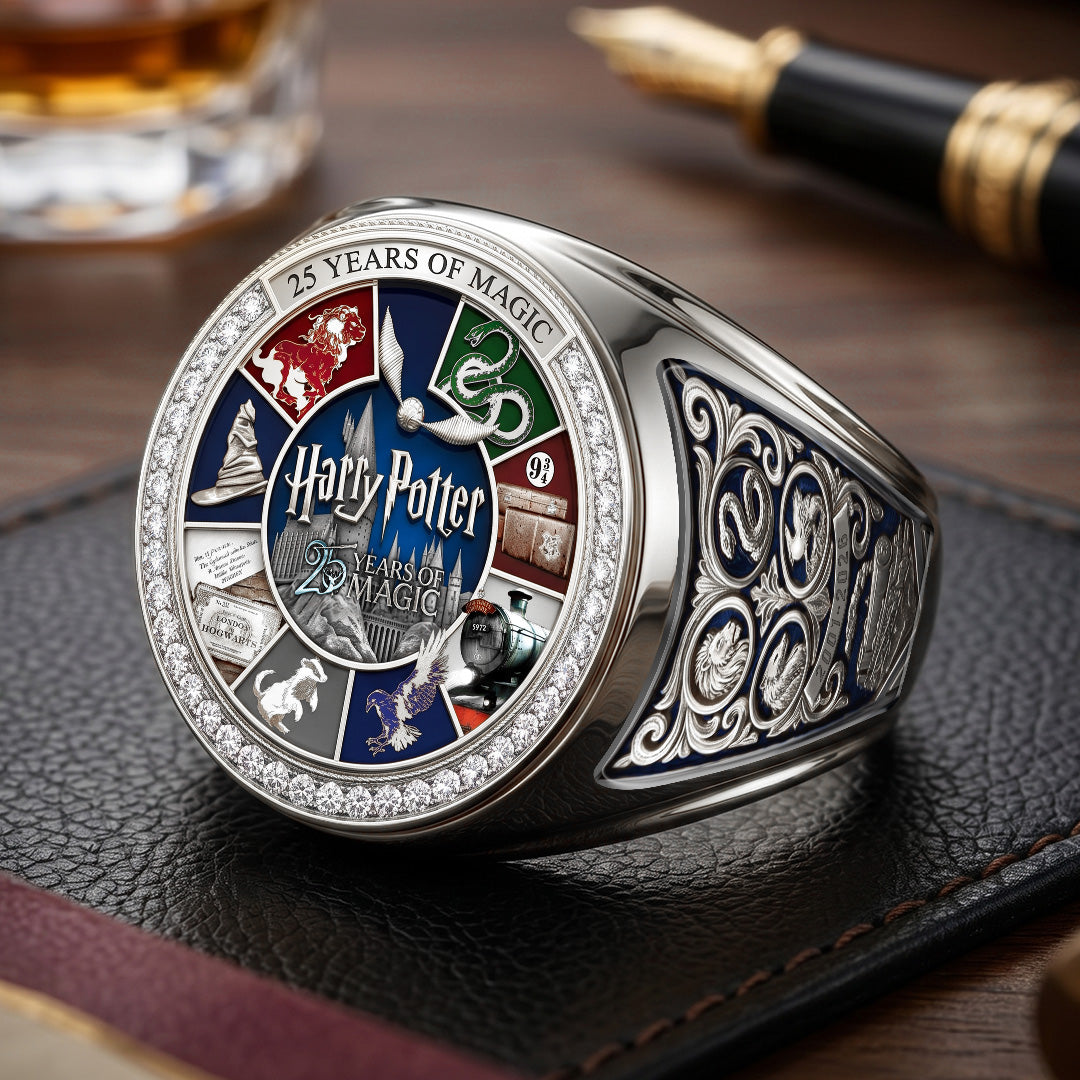 Harry Potter 25th Anniversary 3D Engraved Ring – TMTHU8565