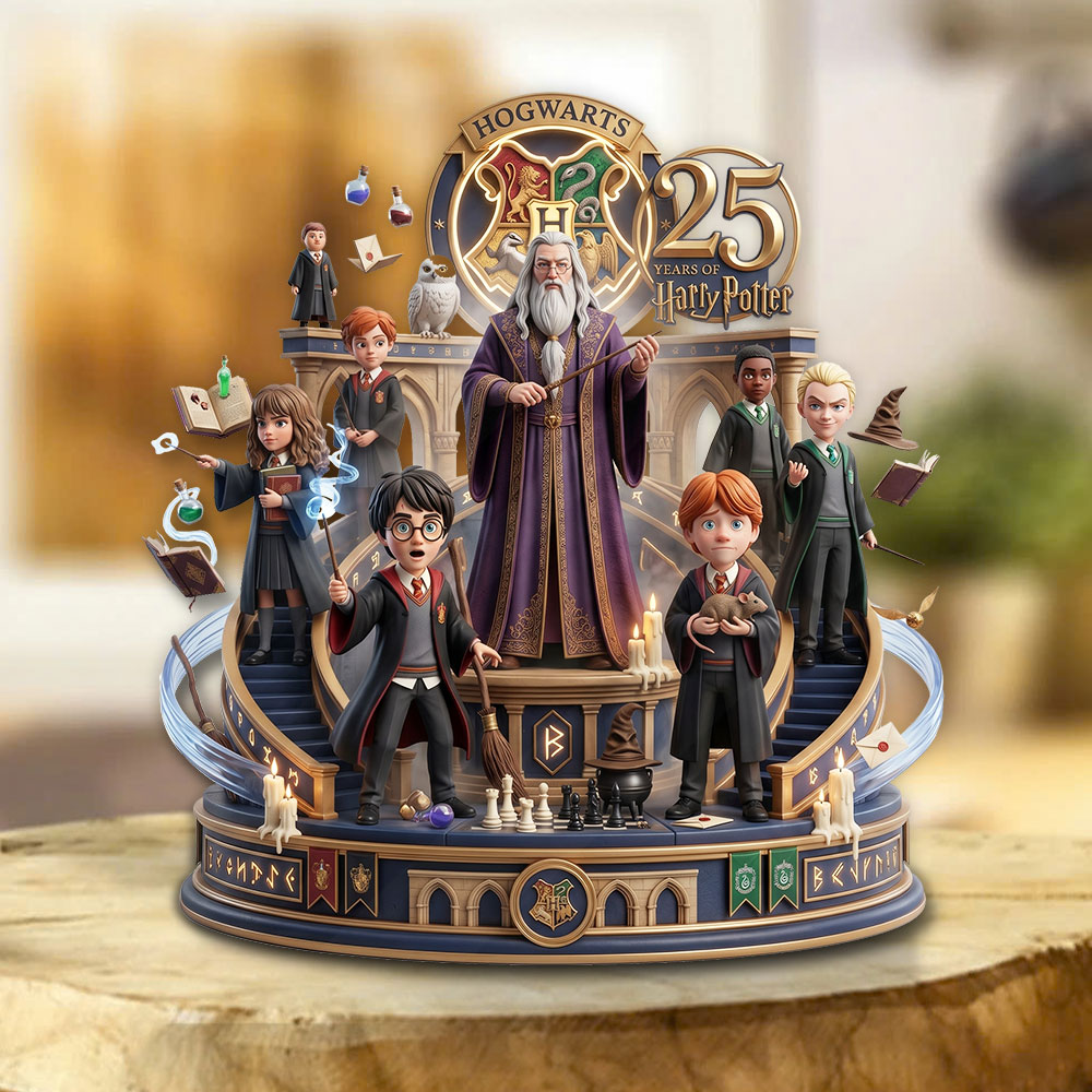 Harry Potter 25th Anniversary Custom Shape Acrylic Plaque – TMTHU6522