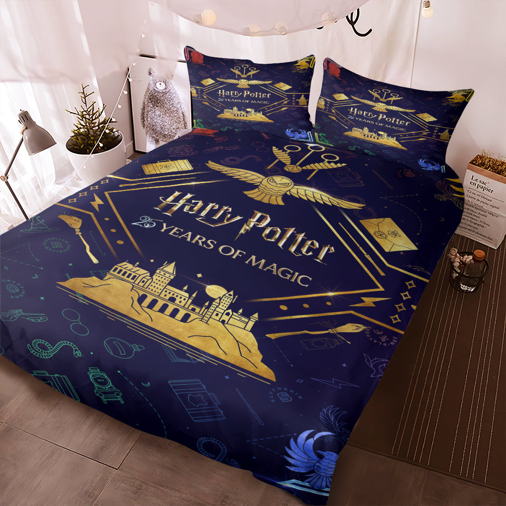 Harry Potter 25th Anniversary 3-Piece Duvet Bedding Set – TMTHU8540