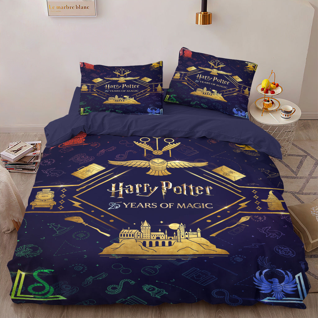 Harry Potter 25th Anniversary 3-Piece Duvet Bedding Set – TMTHU8540