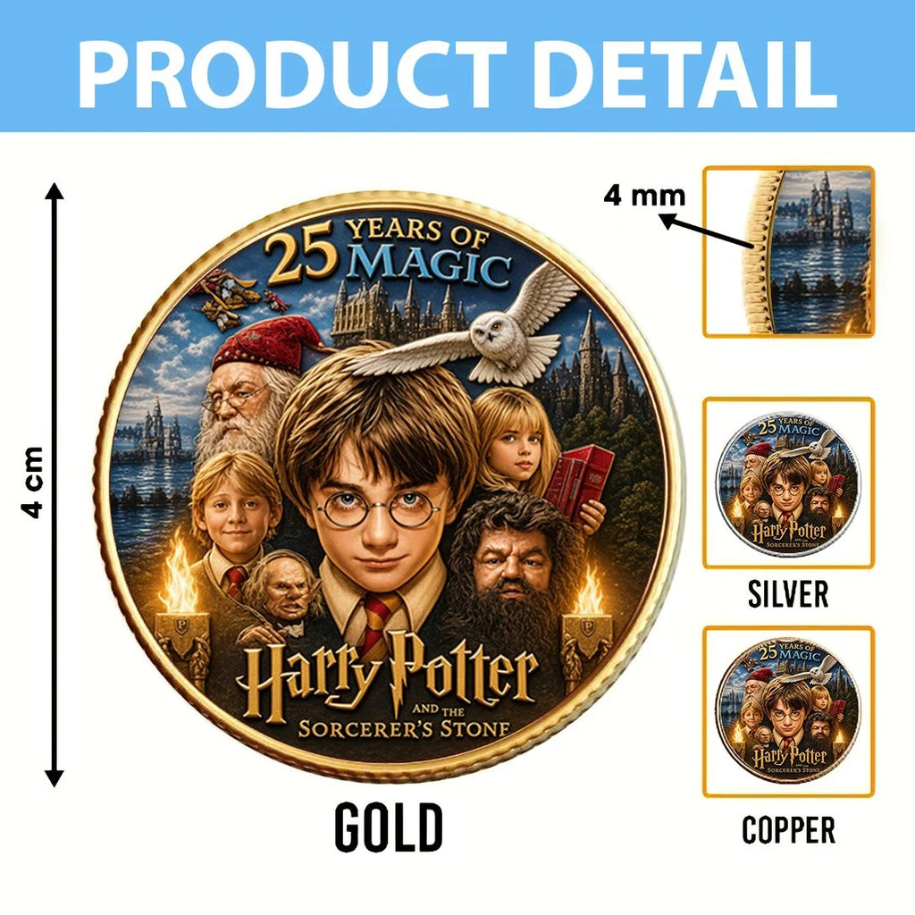 Harry Potter 25th Anniversary Commemorative Coin – TMTHU8634