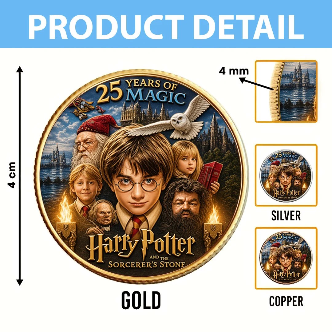 Harry Potter 25th Anniversary Commemorative Coin – TMTHU8634