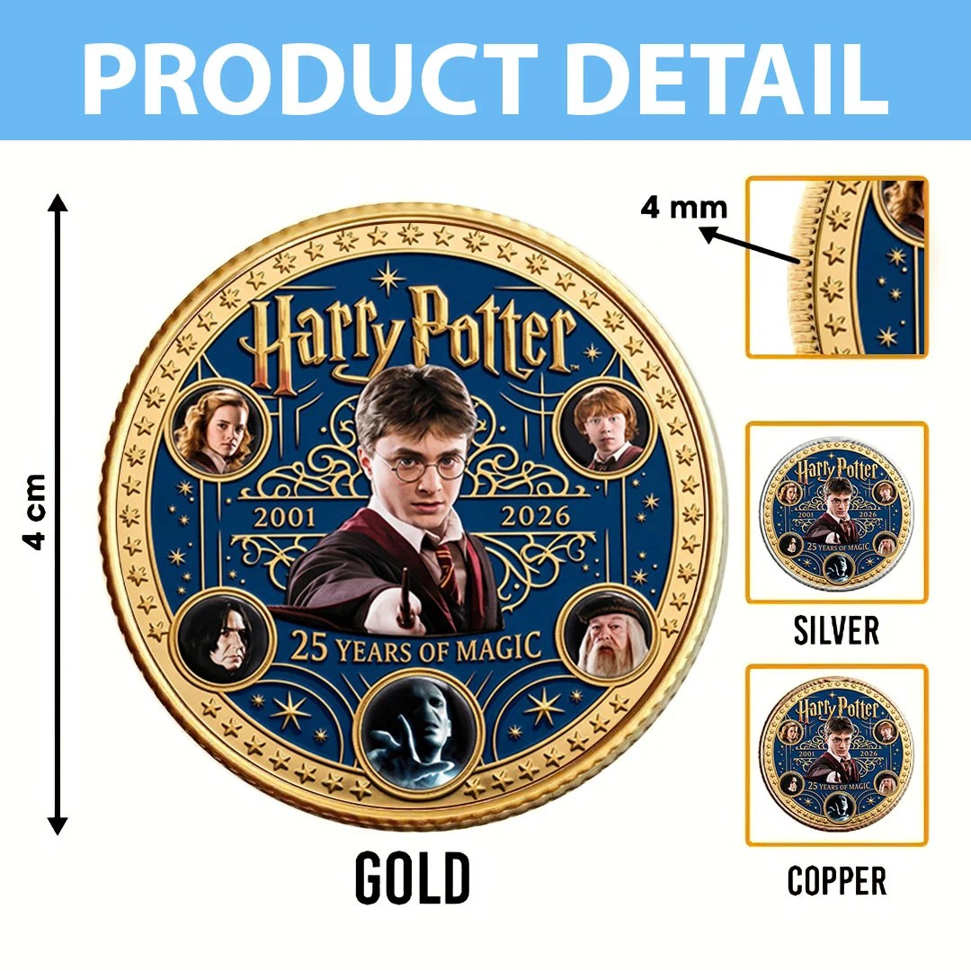 Harry Potter 25th Anniversary Commemorative Coin – TMTHU8704