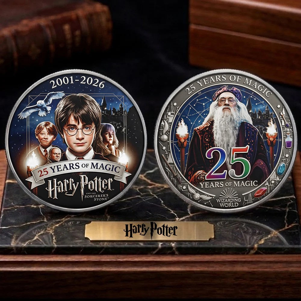 Harry Potter 25th Anniversary Commemorative Coin – TMTHU8705