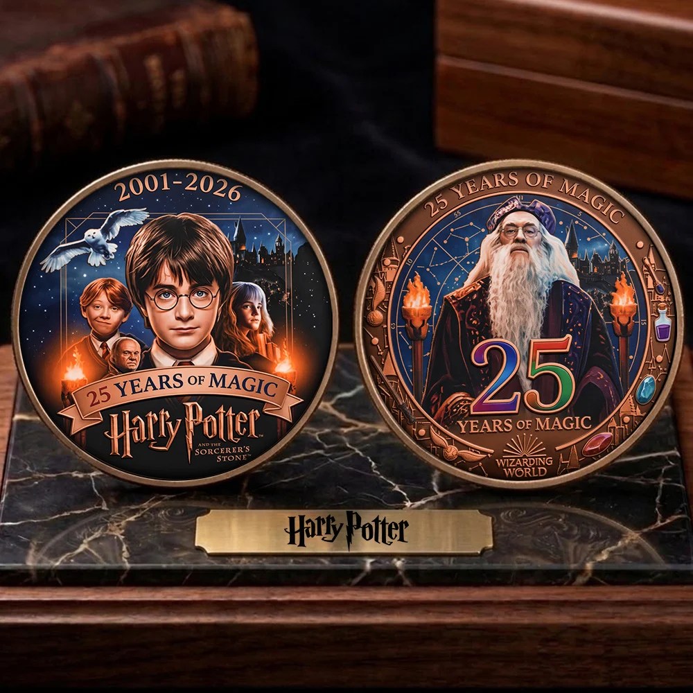 Harry Potter 25th Anniversary Commemorative Coin – TMTHU8705