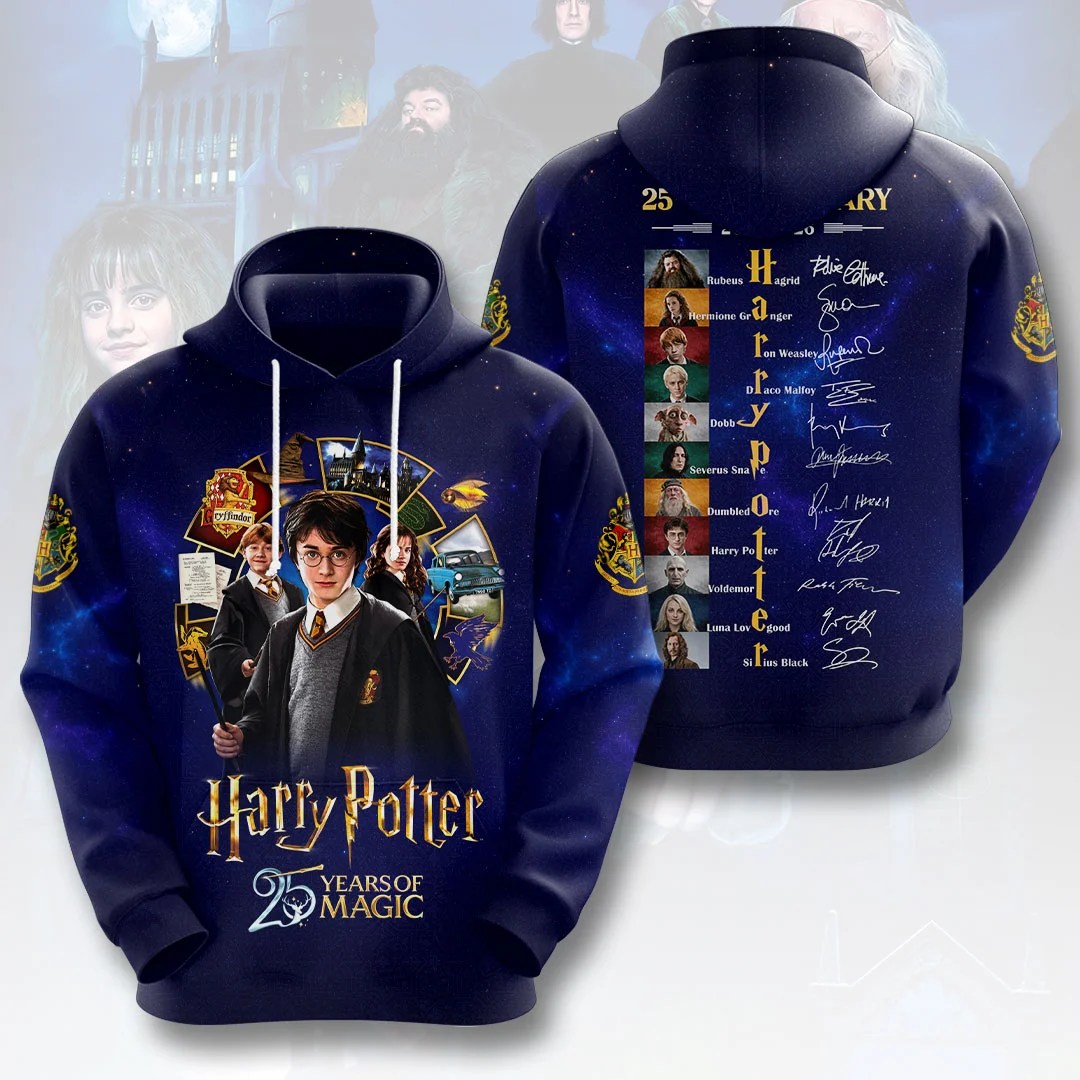 Harry Potter 25th Anniversary 3D Apparel – HOATT20817