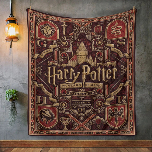 Harry Potter 25th Anniversary Quilt Blanket – TMTHU9273