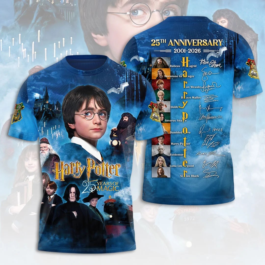 Harry Potter 25th Anniversary 3D Apparel – HOATT20818