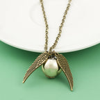 Harry Potter Golden Snitch Pendant Necklace – MAITMDROP104