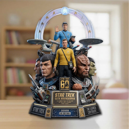 Star Trek 60th Anniversary 2026 Custom Shape Acrylic Plaque – TMTHU5411