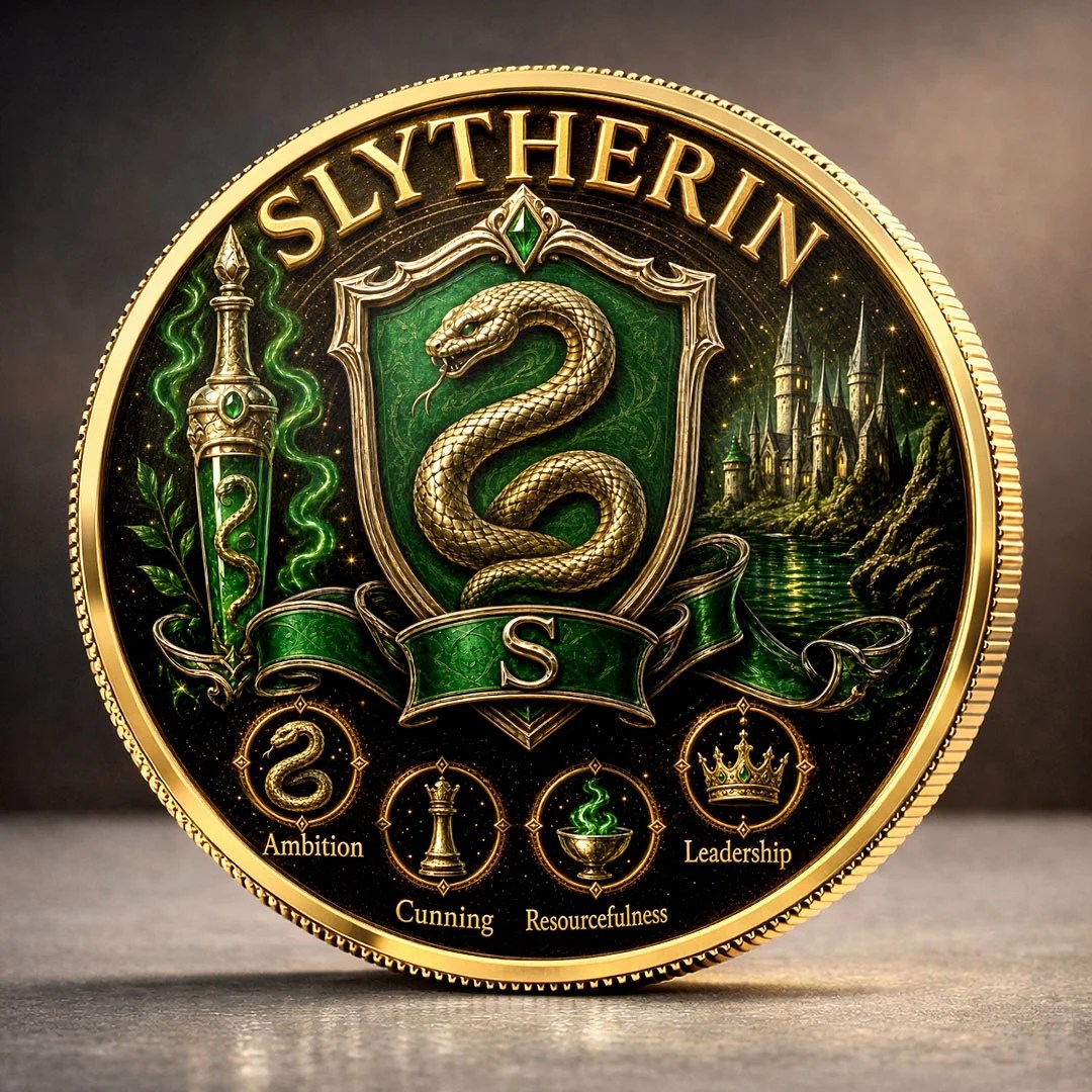 Harry Potter x Slytherin Commemorative Coin – MAITM15478