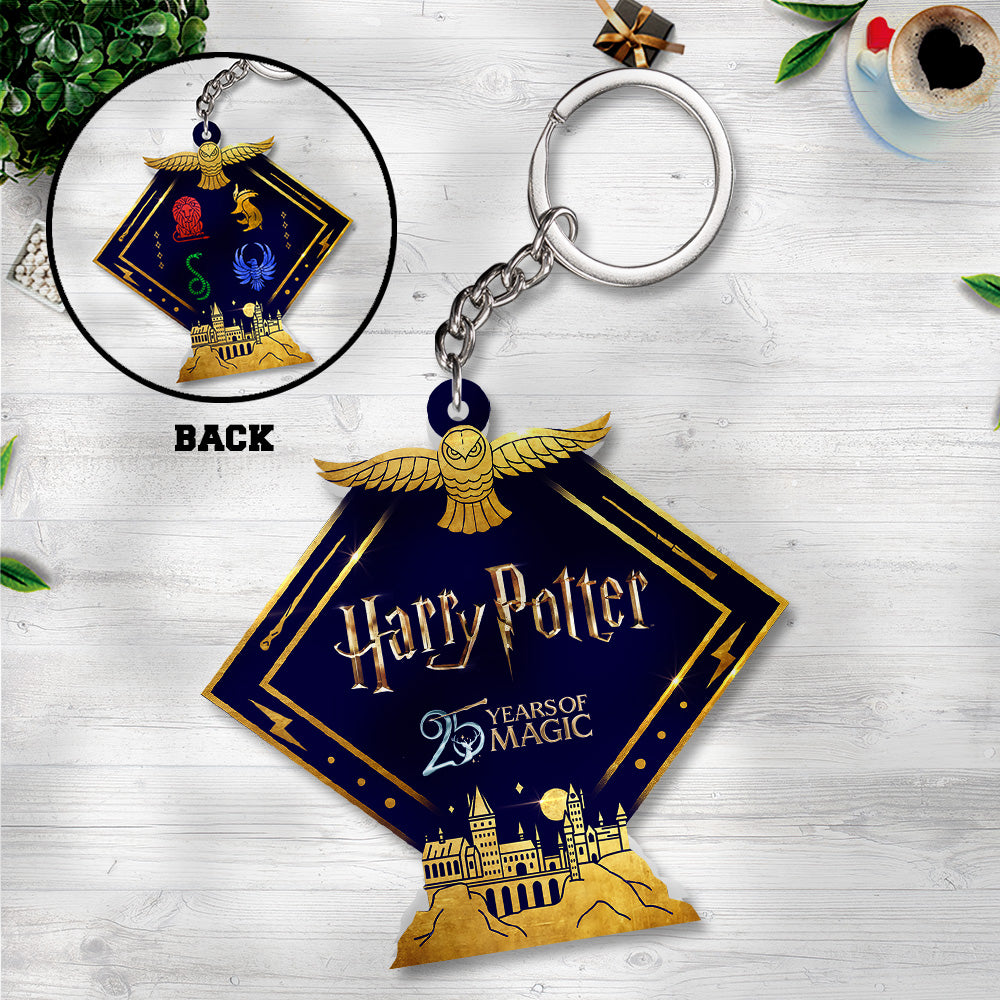 Harry Potter 25th Anniversary Custom Shape 2-sided Keychain – GNE4772