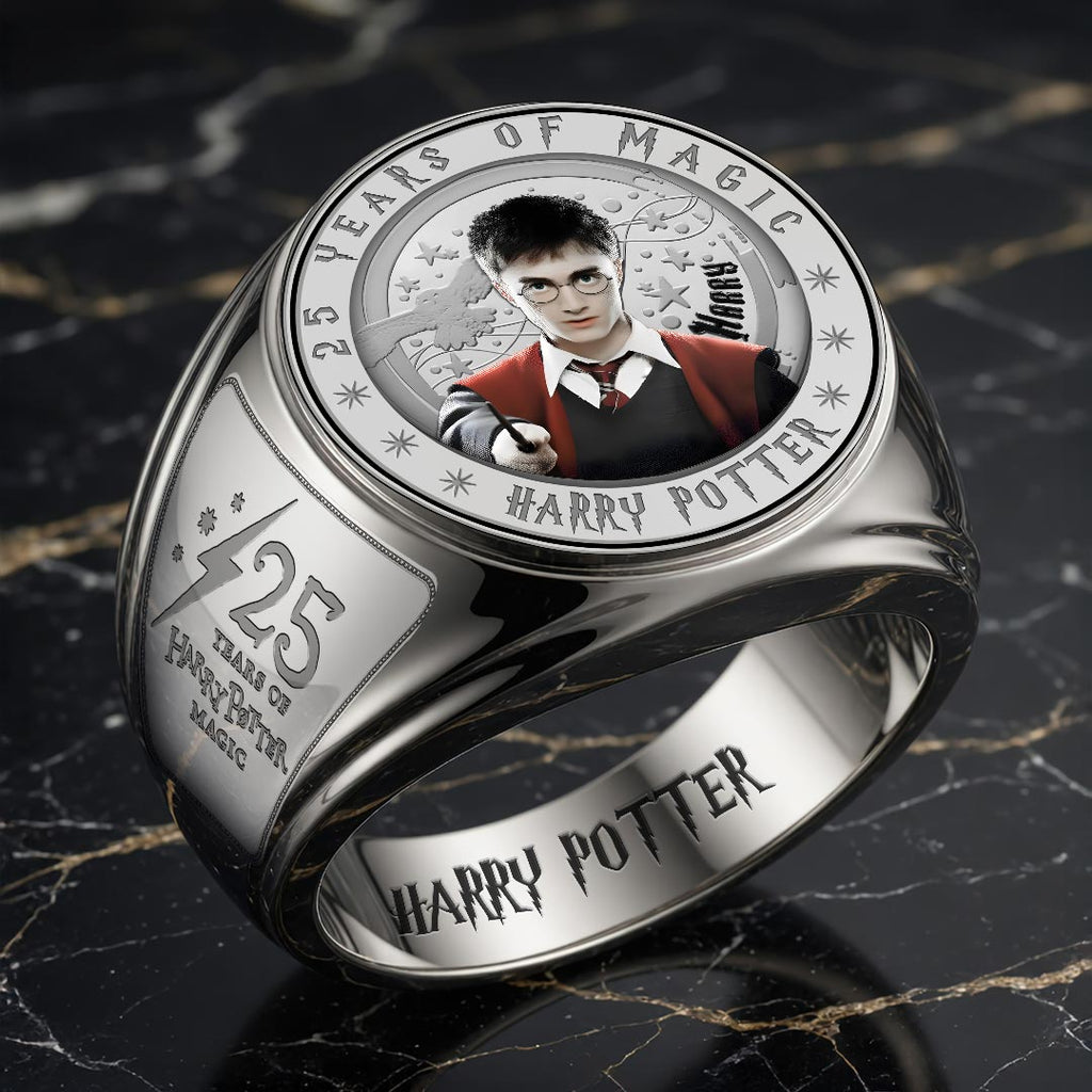 Harry Potter 25th Anniversary 3D Engraved Ring – HOATT20255