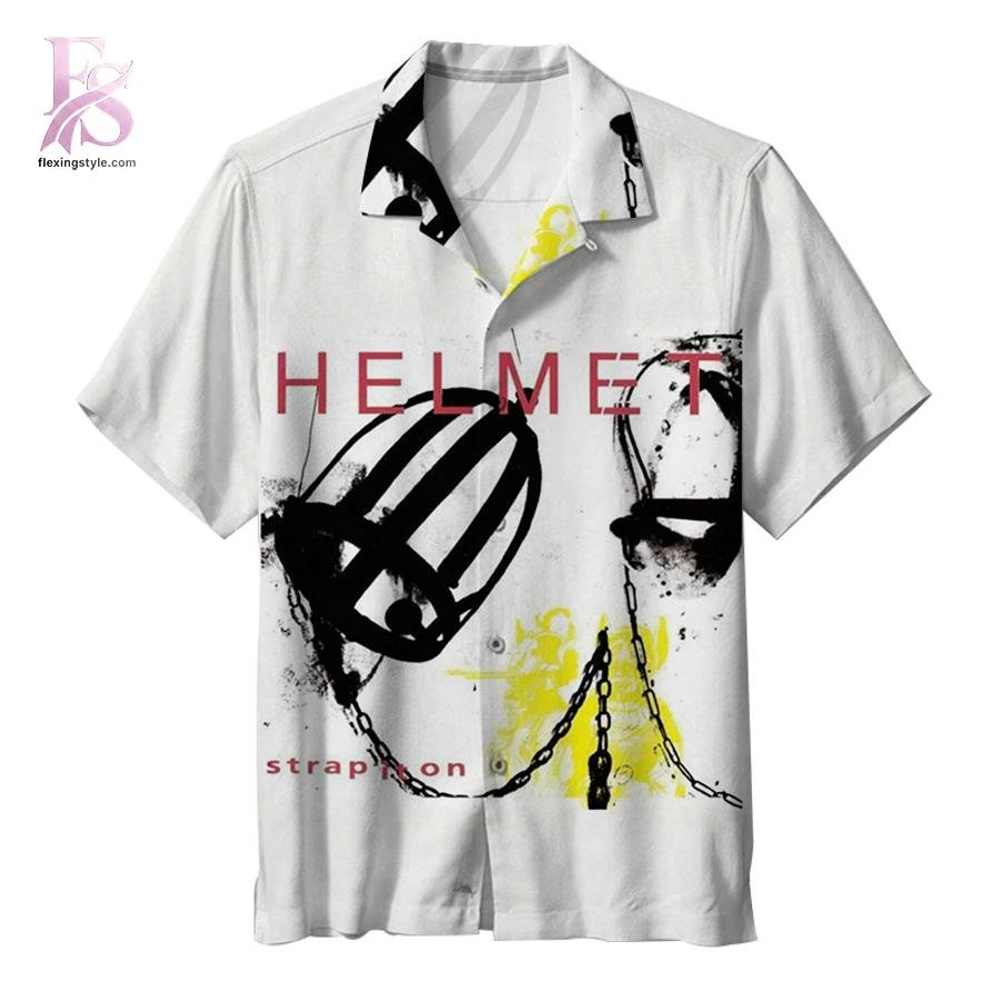 Helmet Strap It On Hawaiian Shirt