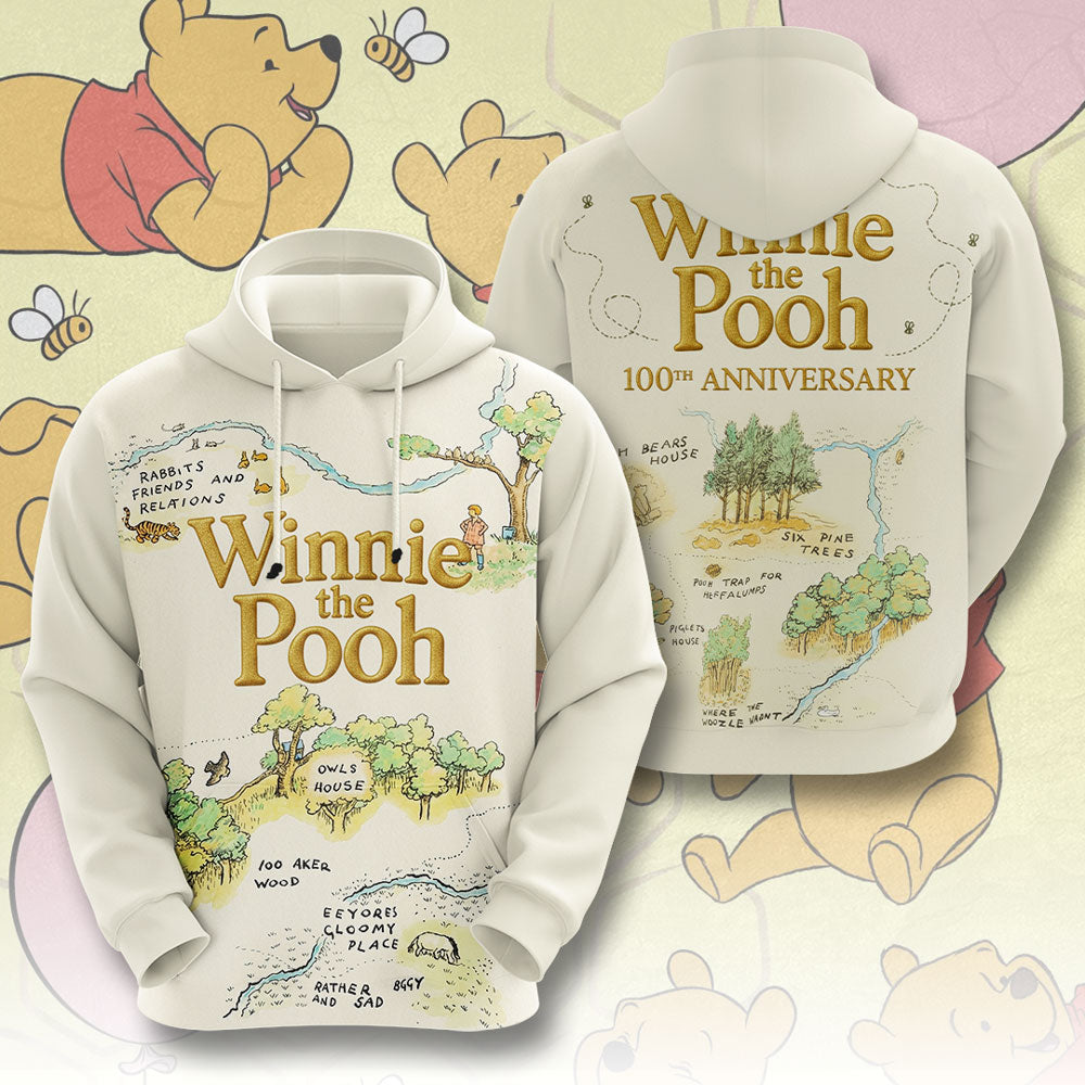 Winnie-the-Pooh 100th Anniversary 3D Apparel – TMTHU3054