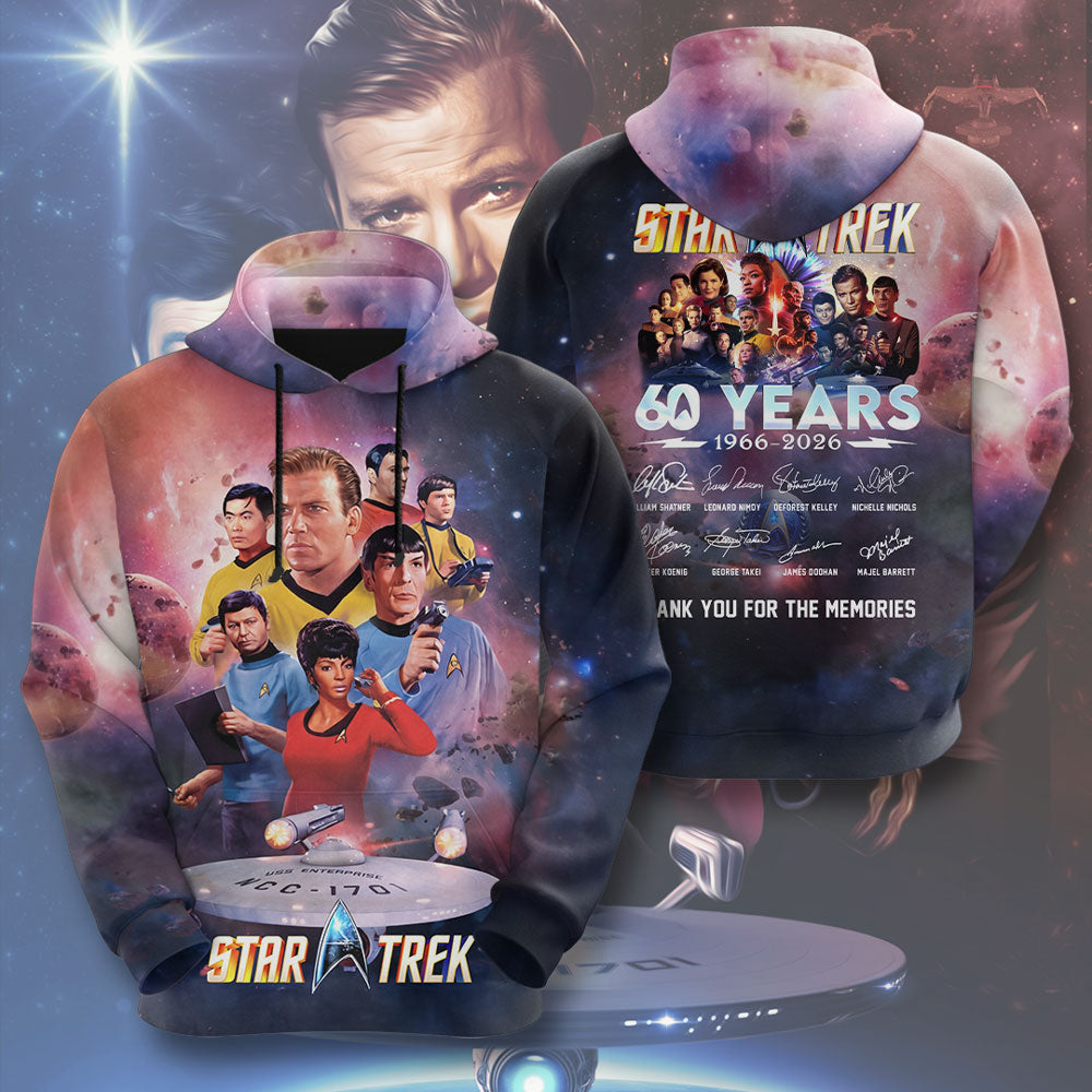 Star Trek 60th Anniversary 2026 3D Apparel – TMTHU4888