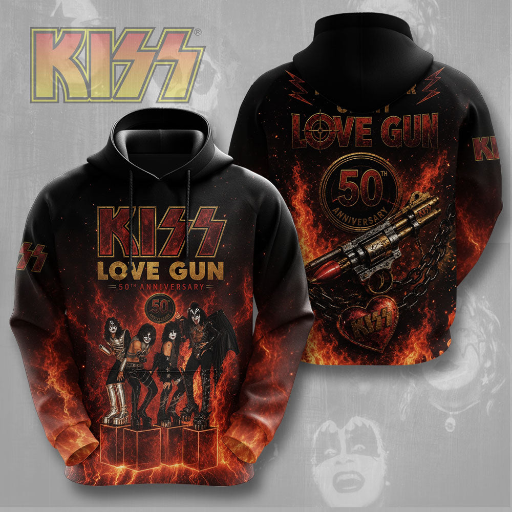 KISS Lovegun 50th Anniversary 3D Apparel – TMTHU7835