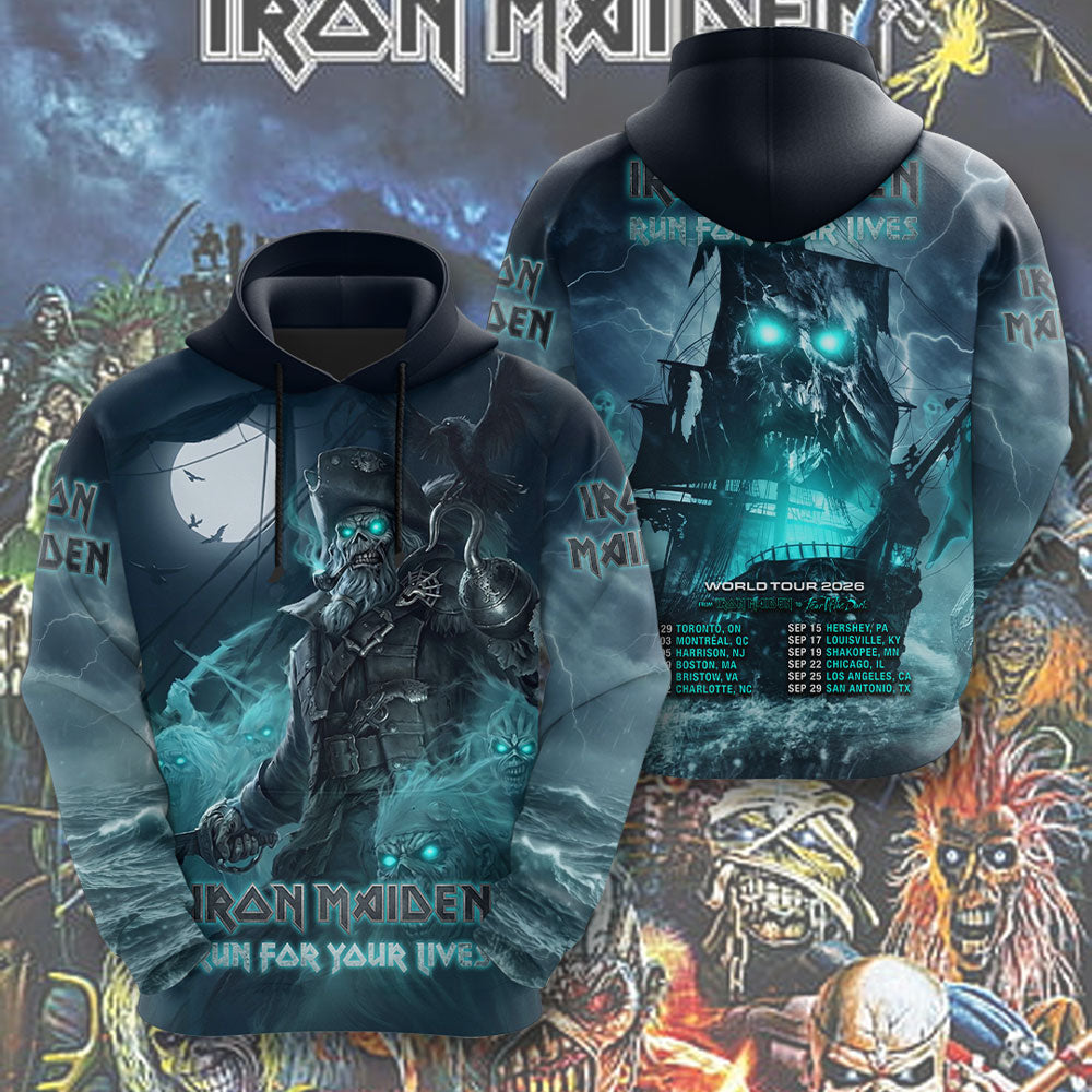 Iron Maiden 2026 World Tour 3D Apparel – TMTHU7860