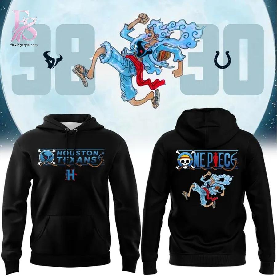 Houston Texans x Monkey D. Luffy Gear 5 Hoodie