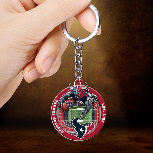 Houston Texans Custom Shape 2-sided Keychain – HOATT12693
