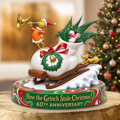 How the Grinch Stole Christmas 60th Anniversary Custom Shape Acrylic Plaque – TMTHU9828
