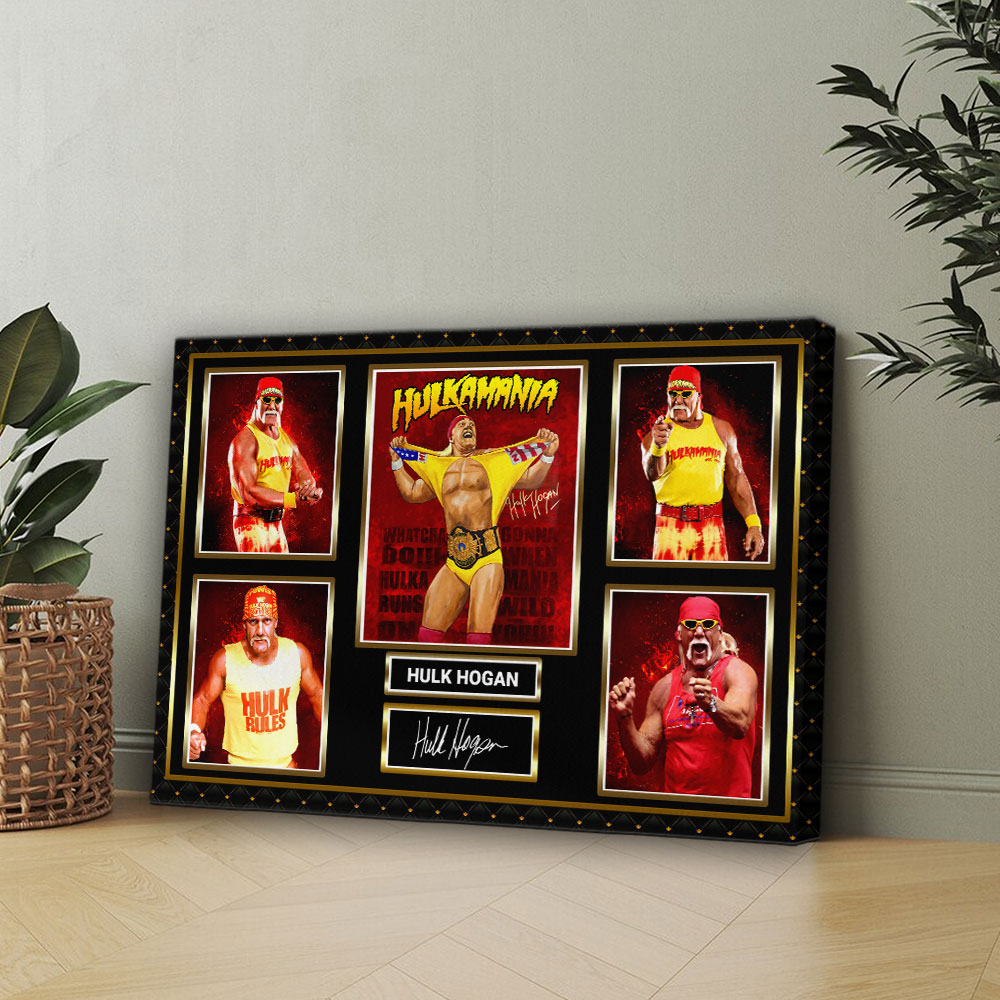 Hulk Hogan Rectangle Canvas With Inner Frame – HOATT 12254