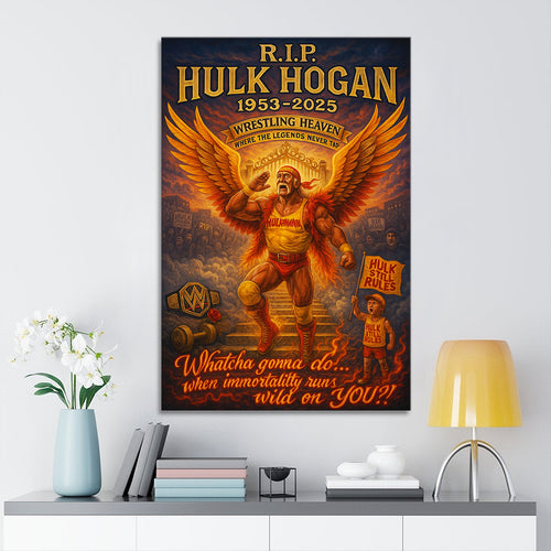 Hulk Hogan Rectangle Canvas With Inner Frame – HOATT 12086
