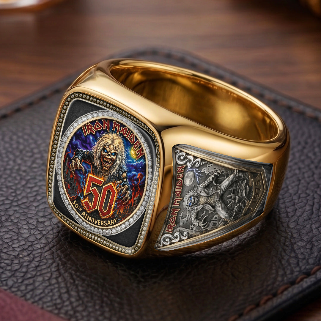 Iron Maiden 3D Engraved Ring – TMTHU7076
