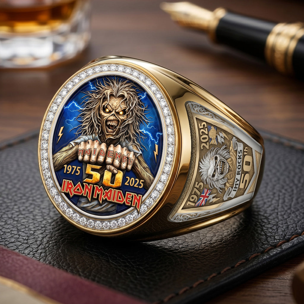 Iron Maiden 3D Engraved Ring – TMTHU7077