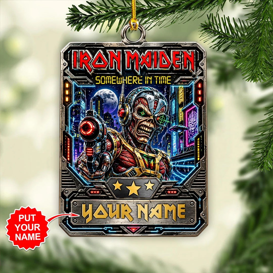 Personalized Iron Maiden Custom Shape 2-side Printed Acrylic Ornament – GNE8809