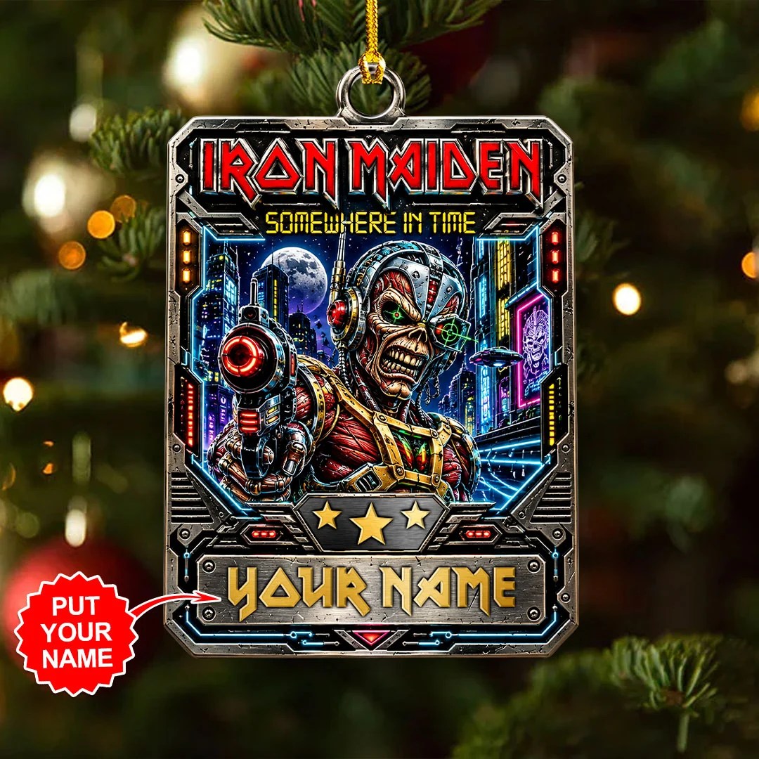 Personalized Iron Maiden Custom Shape 2-side Printed Acrylic Ornament – GNE8809