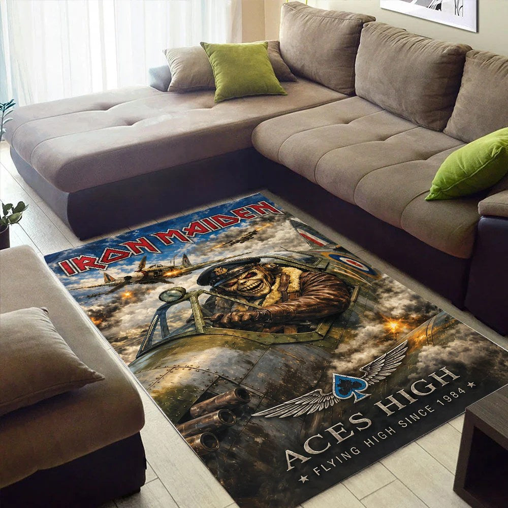 Iron Maiden Rectangular Rug – TMTHU10058