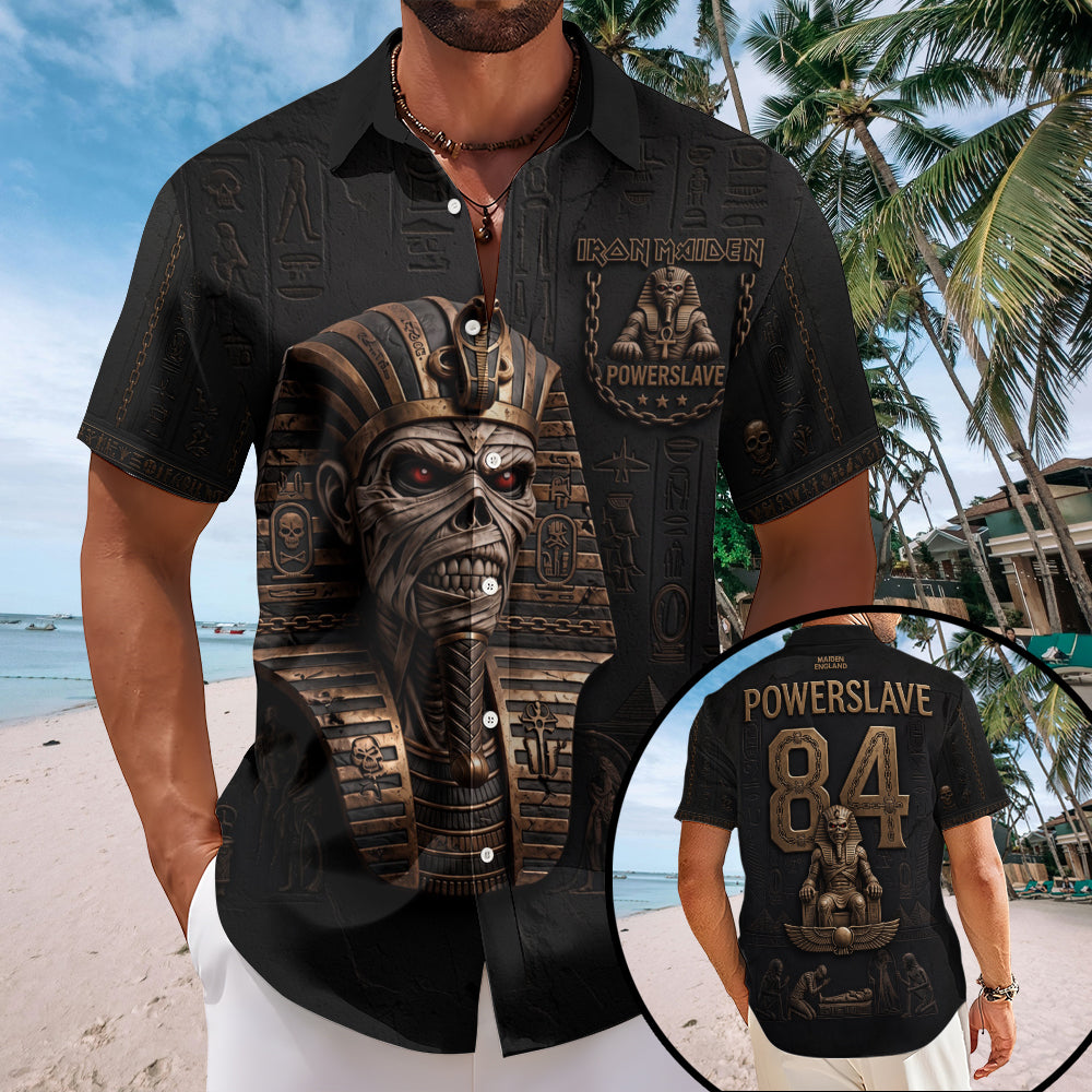Iron Maiden Short Sleeve Button-Down Shirt – TMTHU8521