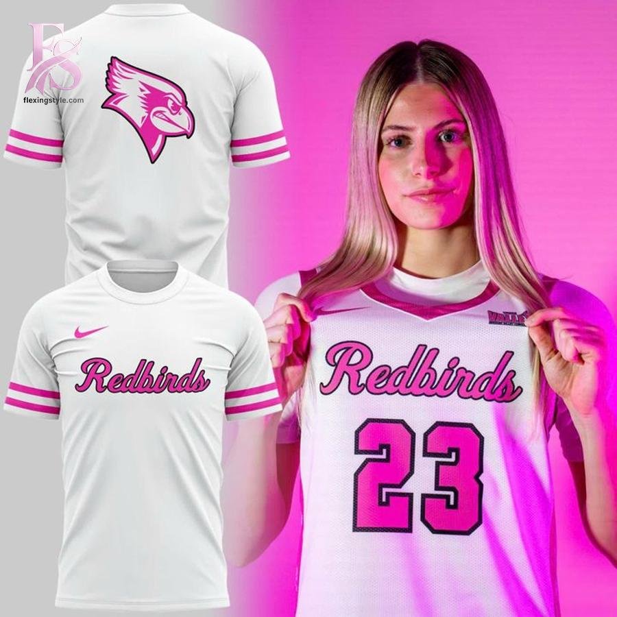 Illinois State Redbirds Basketball Think Pink Gameday Hoodie