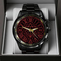 In Flames Black Stainless Steel Watch – TANTN24355