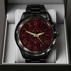 In Flames Black Stainless Steel Watch – TANTN24355